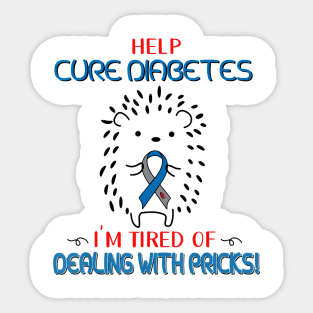 Diabetes awareness Hope Cure Diabetes Diabetes Gift Wife Daughter Gift Sticker